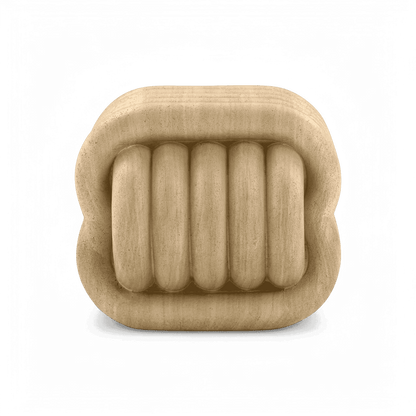 Jasper Knot Travertine Indoor / Outdoor Accent Stool