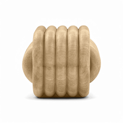 Jasper Knot Travertine Indoor / Outdoor Accent Stool