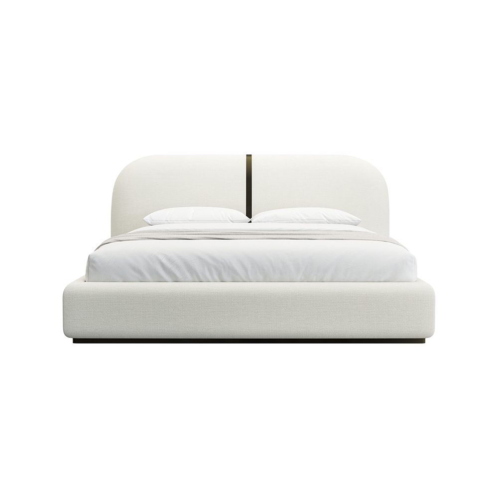 Sable Bed Off White Linen