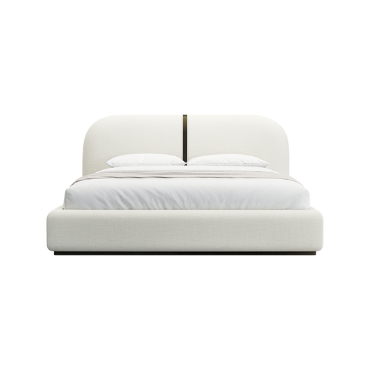 Sable Bed Off White Linen