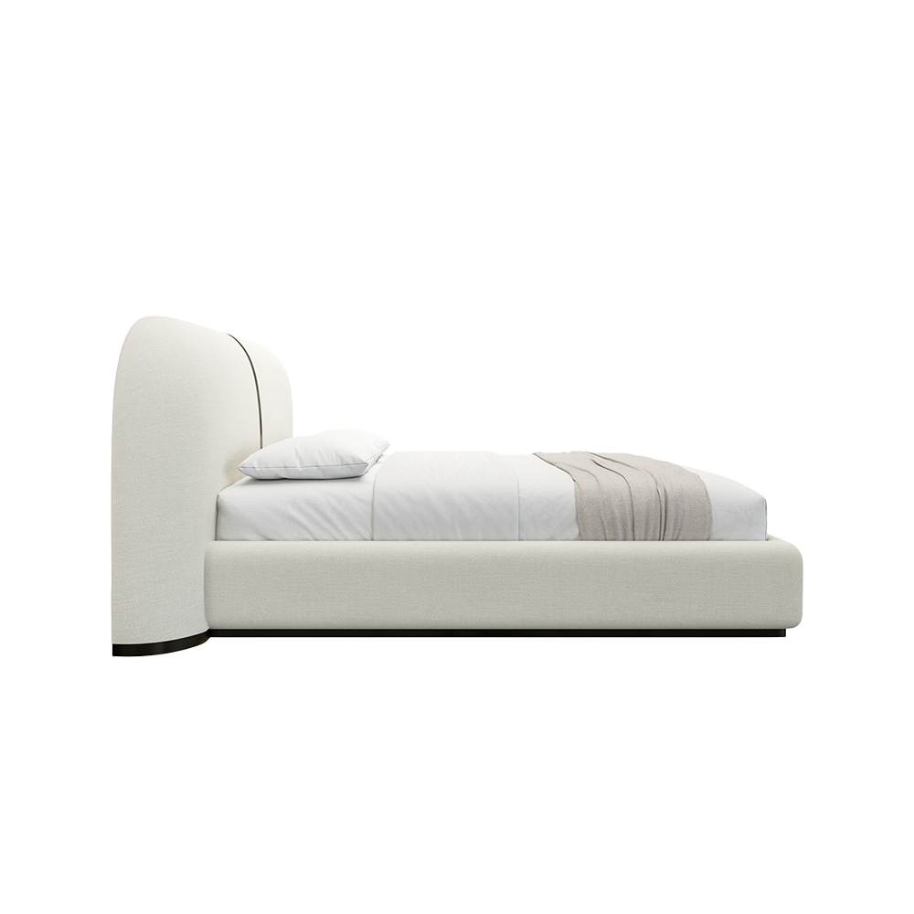 Sable Bed Off White Linen