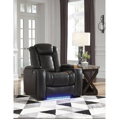 Signature Design by Ashley Party Time Black Power Recliner