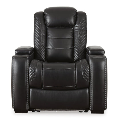 Signature Design by Ashley Party Time Black Power Recliner