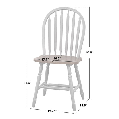 Simple Living Carolina 5-piece Farmhouse Solid Wood Dining Set with Leaf