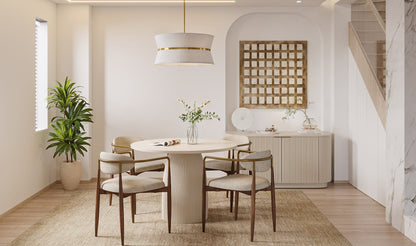 Oxford Round XS Dining Table Alabaster