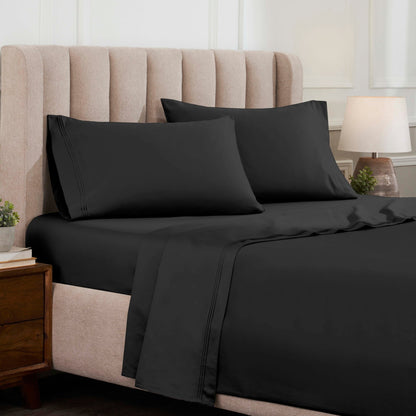 Superior Egyptian Cotton 1500 Thread Count Deep Pocket Solid Sheet Set