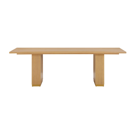 Elara Natural Oak Wood Rectangular Dining Table