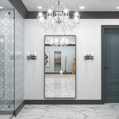 TokeShimi Modern Metal Frame Bathroom Vanity Wall Mirror