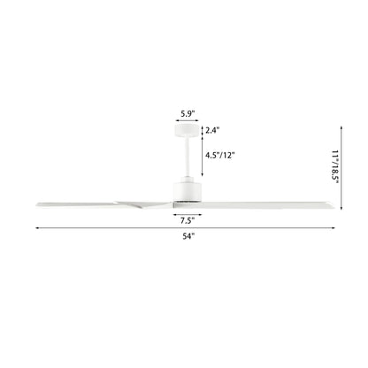 WINGBO 54 Inch DC Motor Indoor Ceiling Fan without Lights - N/A