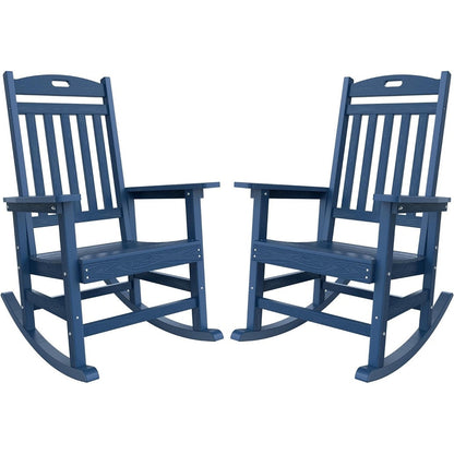 WINSOON All Weather Outdoor Rocking Chair, Set of 2