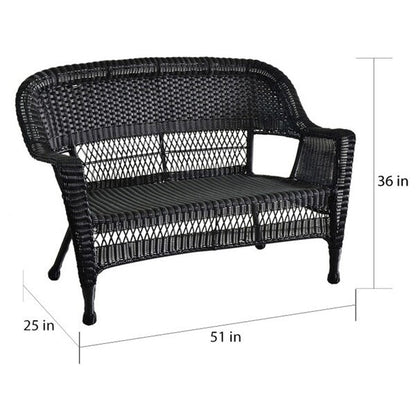 Wicker Patio 4-piece Conversation Set