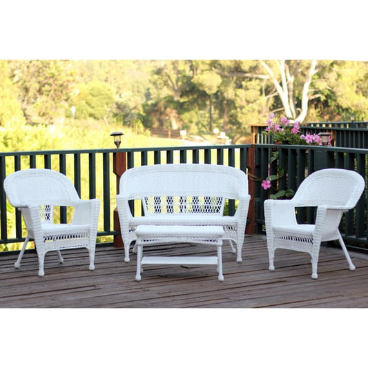 Wicker Patio 4-piece Conversation Set