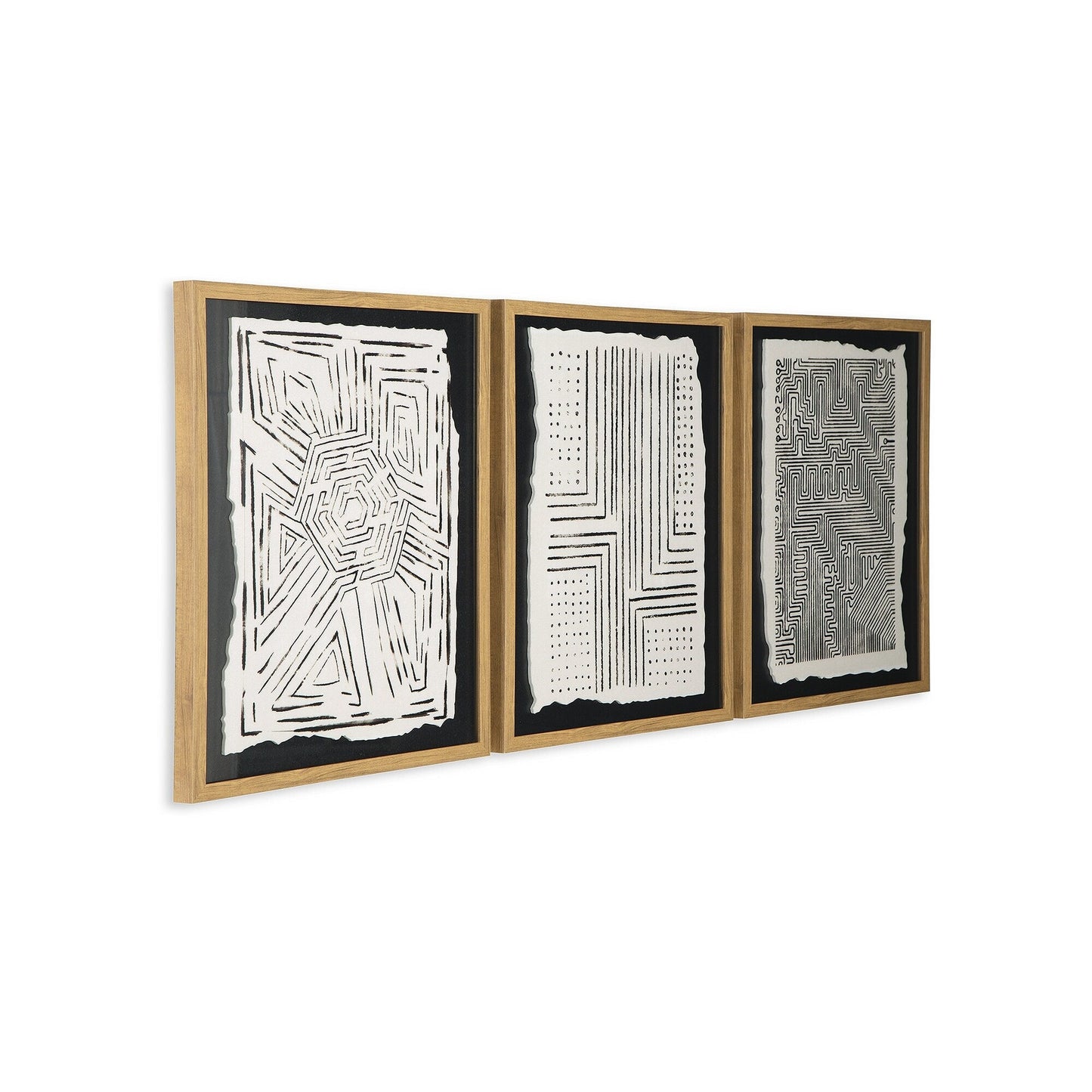 Wonderstow Black/Beige Wall Art, Set of 3