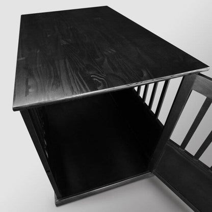 Wooden Pet Crate End Table with Lockable Door