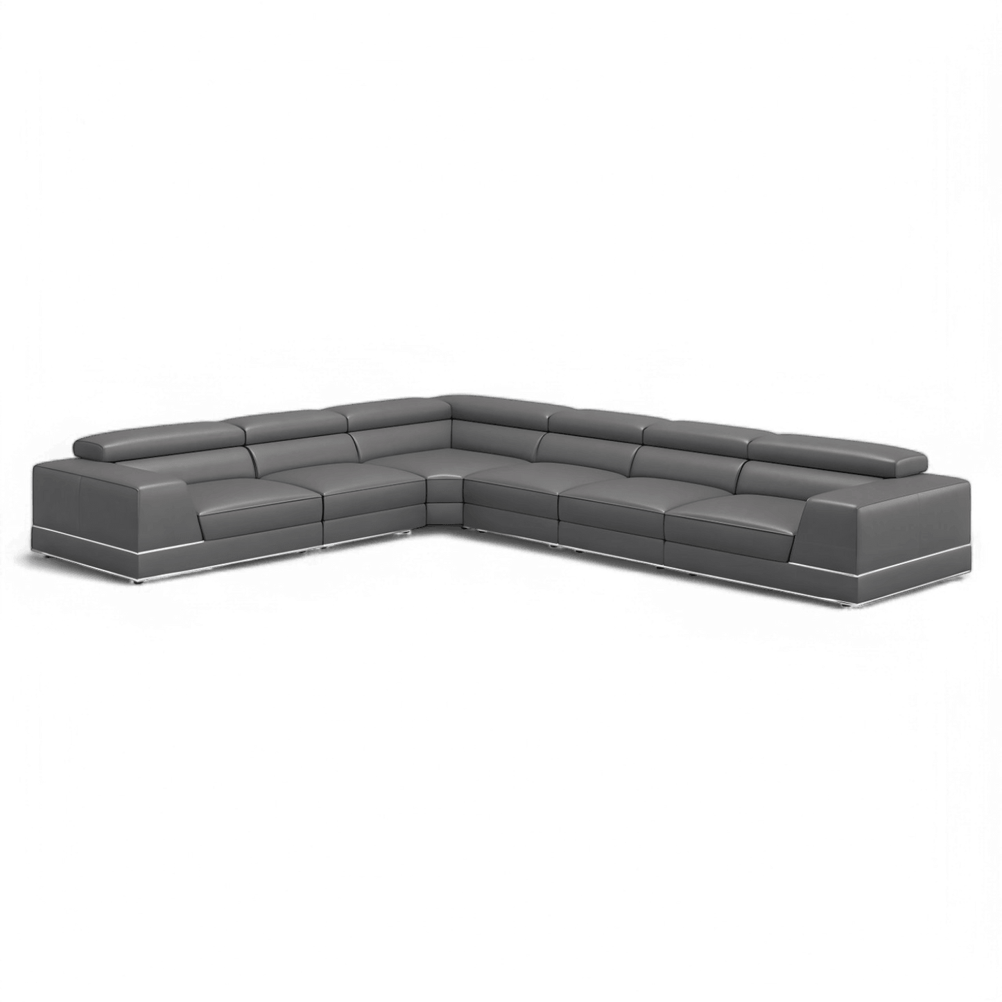 Amadeo Extended Modular Sectional Sofa Elephant Gray