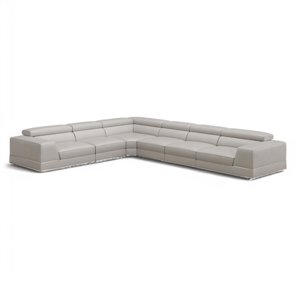 Amadeo Extended Modular Sectional Sofa Light Gray