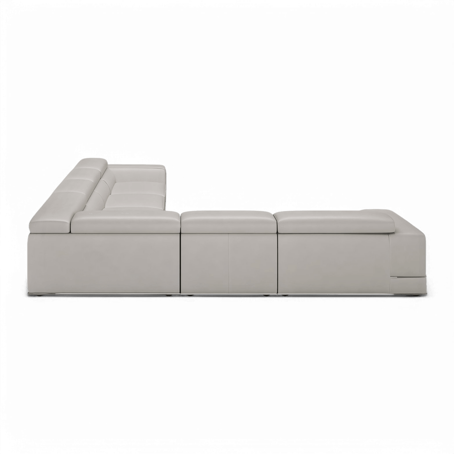 Amadeo Extended Modular Sectional Sofa Light Gray