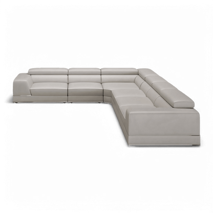 Amadeo Extended Modular Sectional Sofa Light Gray