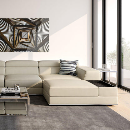 Amadeo Ottoman Light Gray