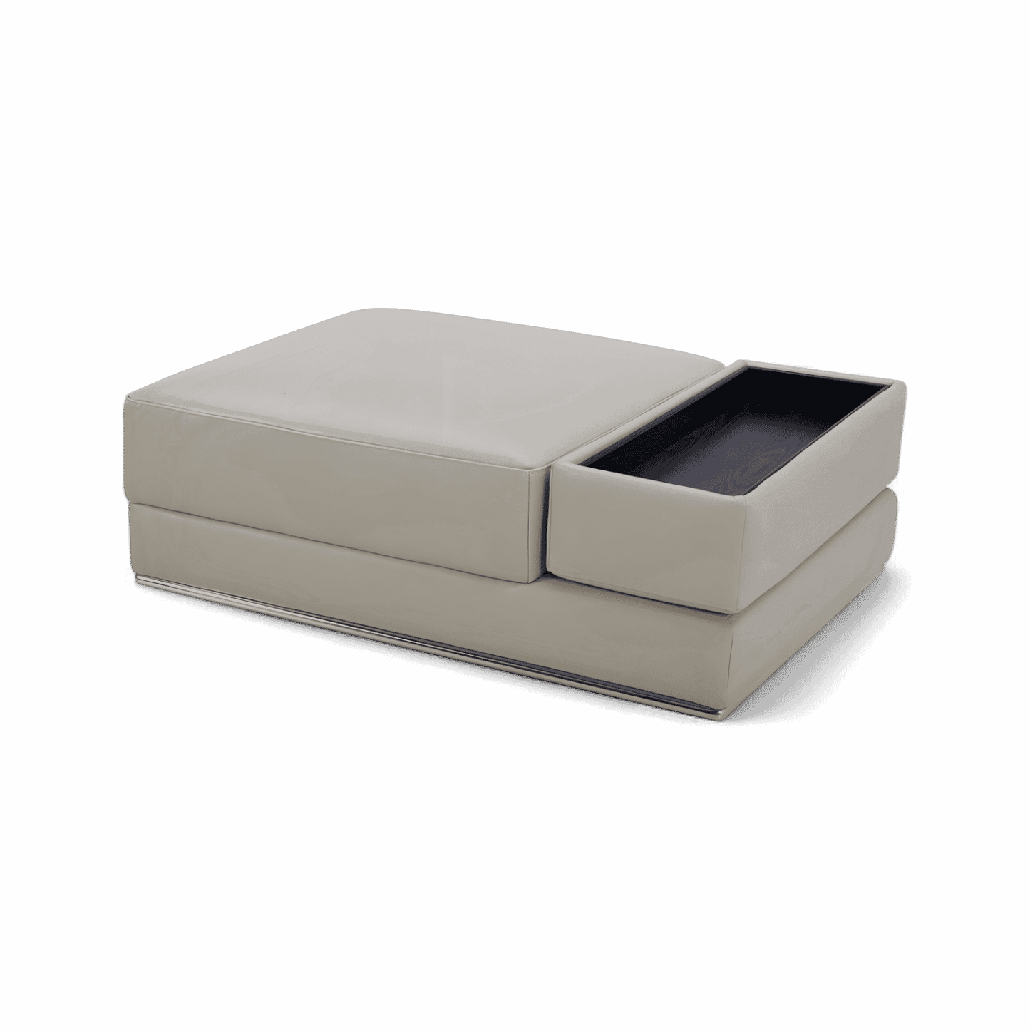 Amadeo Ottoman Light Gray