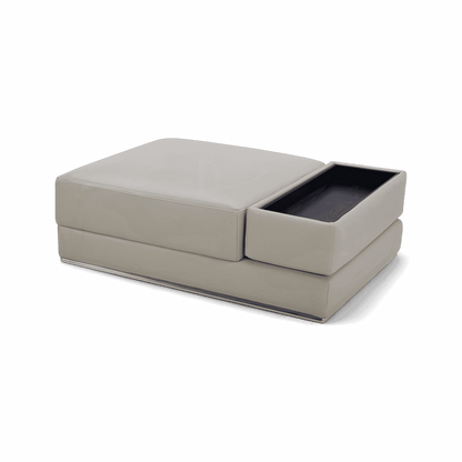 Amadeo Ottoman Light Gray