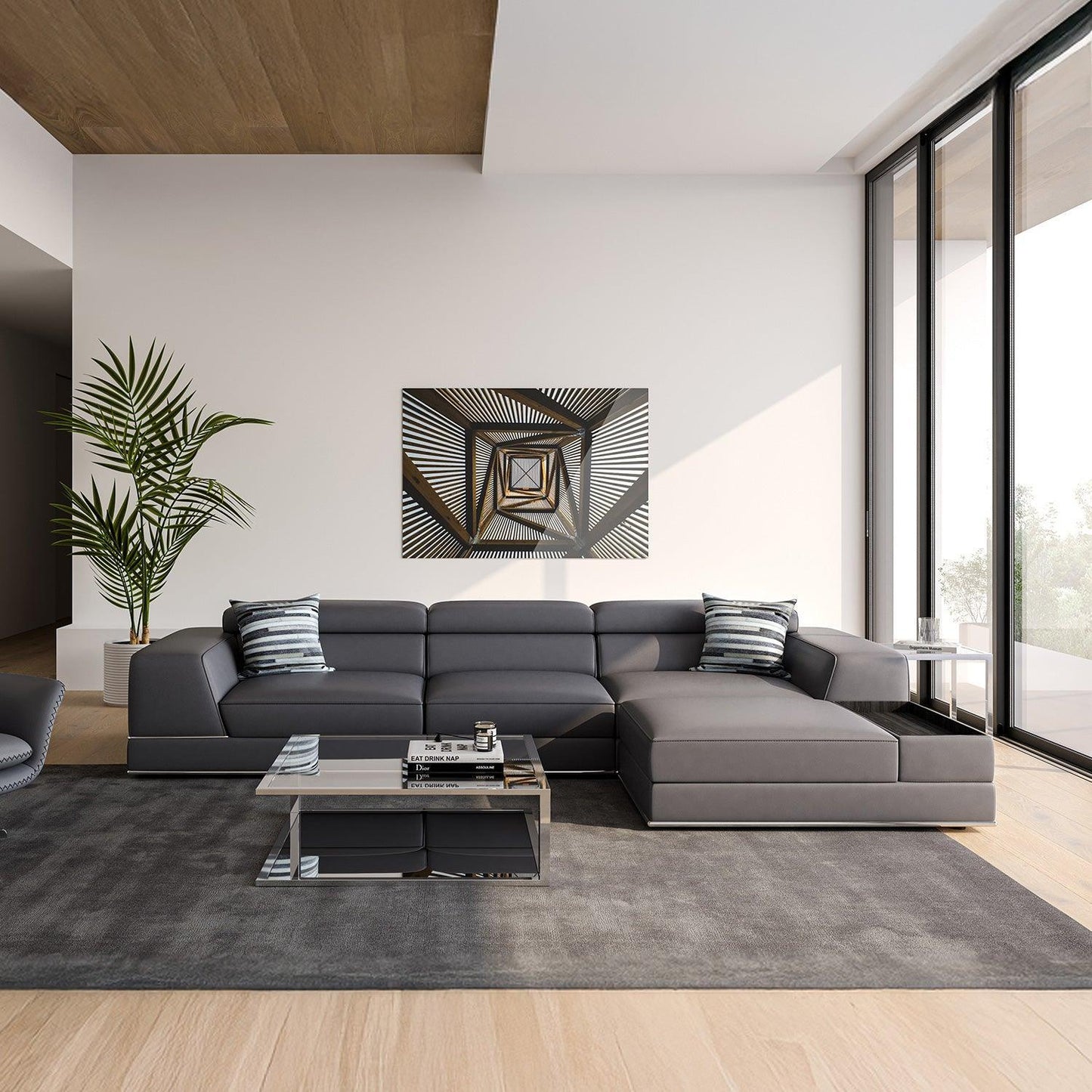 Amadeo Modular Sectional Sofa Elephant Gray