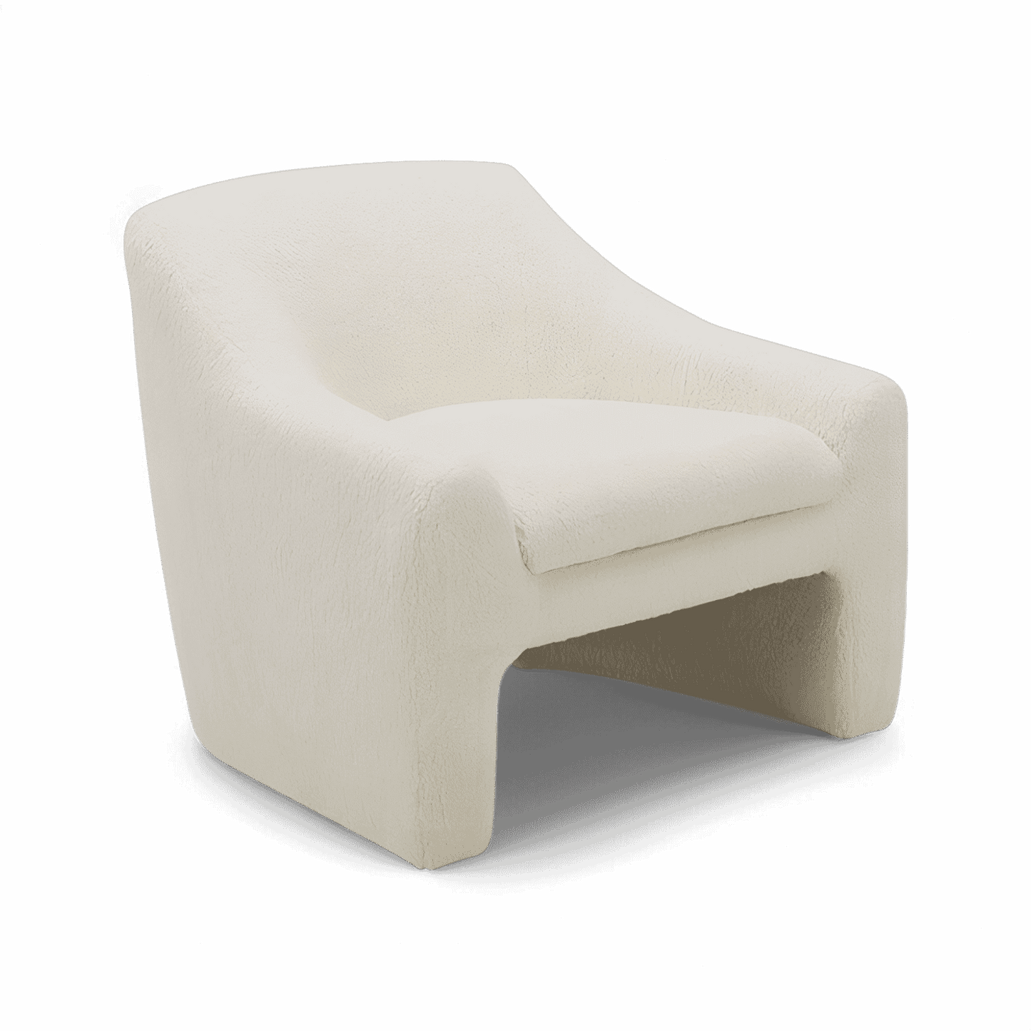 Amber Lounge Chair Sherpa White
