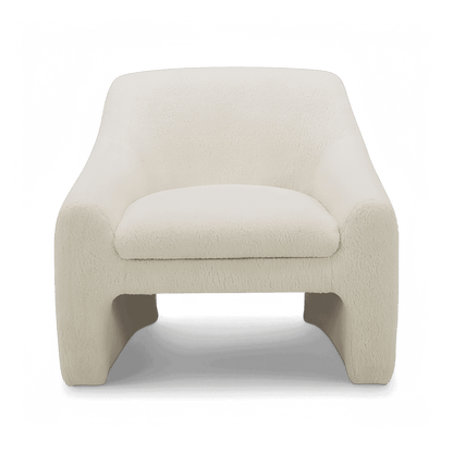Amber Lounge Chair Sherpa White