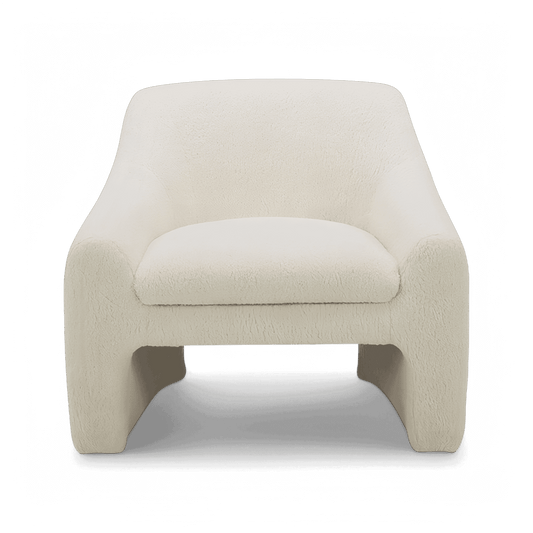 Amber Lounge Chair Sherpa White