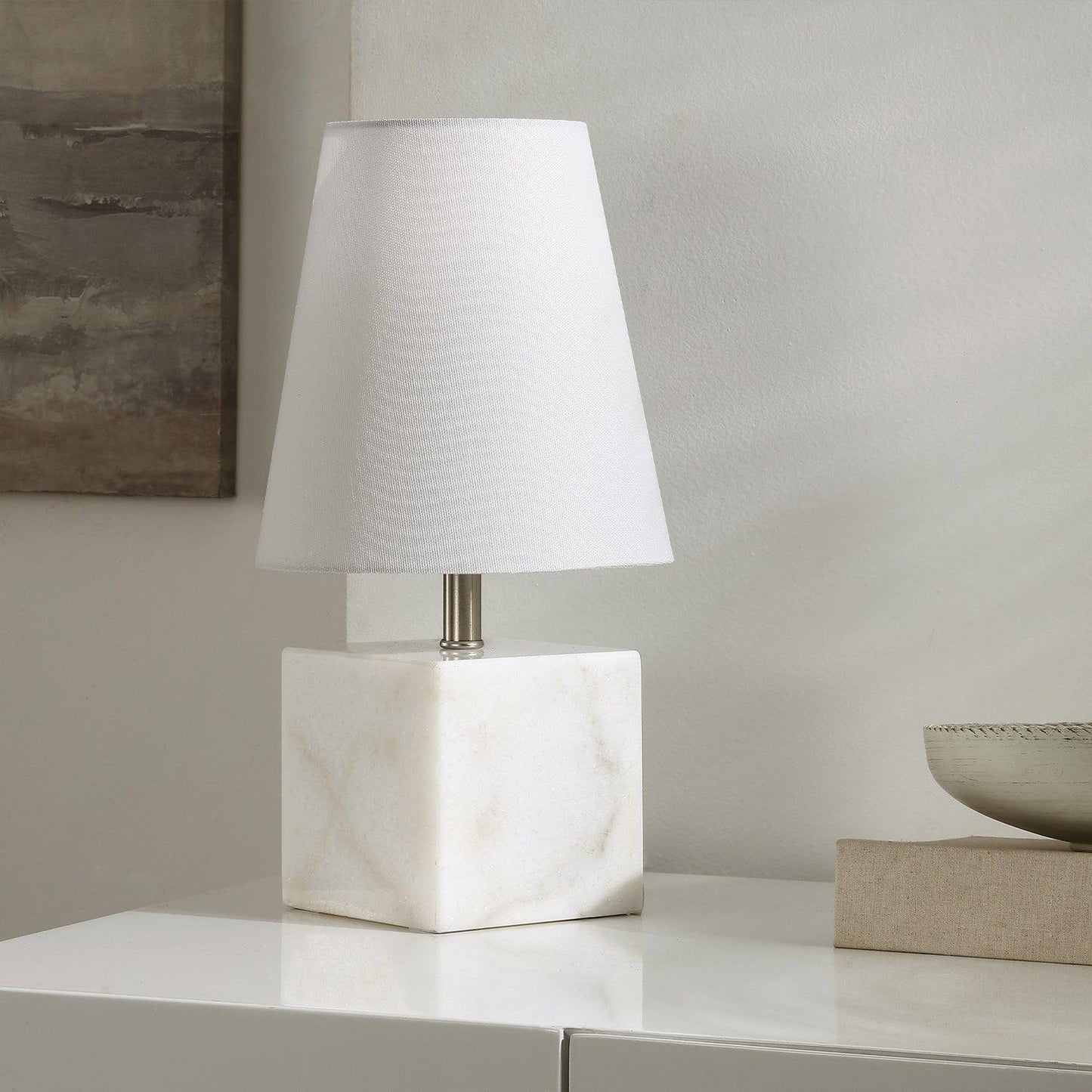 Arbor Table Lamp White & Marble