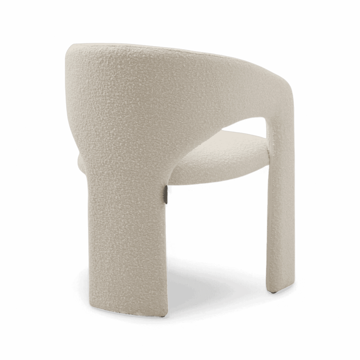 Aria Dining Chair White Boucle