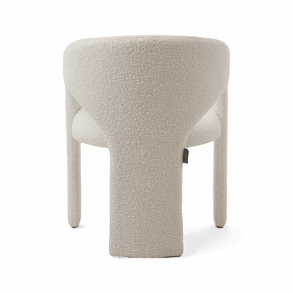 Aria Dining Chair White Boucle