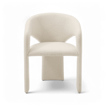 Aria Dining Chair White Boucle