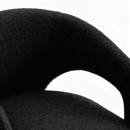 Aria Dining Chair Black Boucle