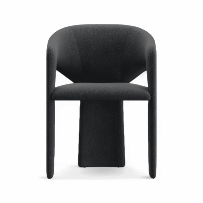 Aria Dining Chair Black Boucle