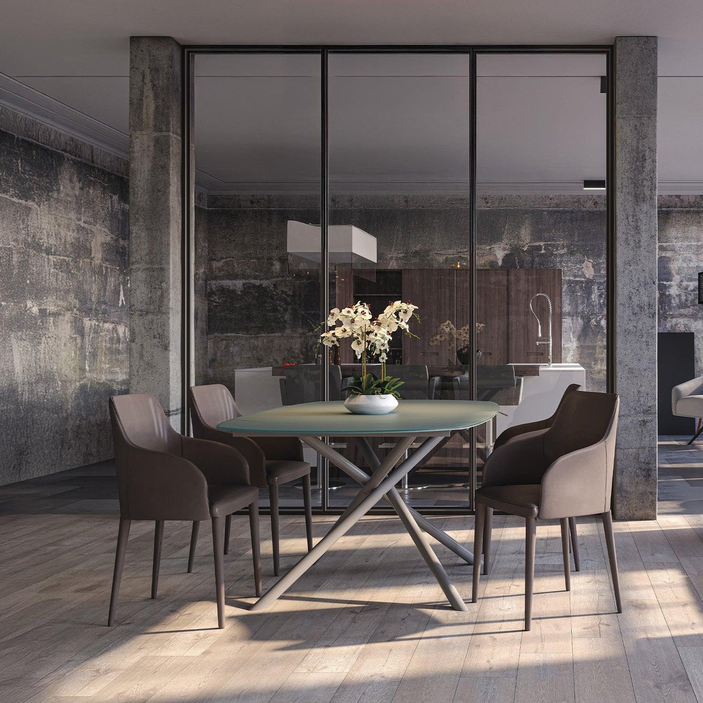 Astro Extendable Dining Table Gray