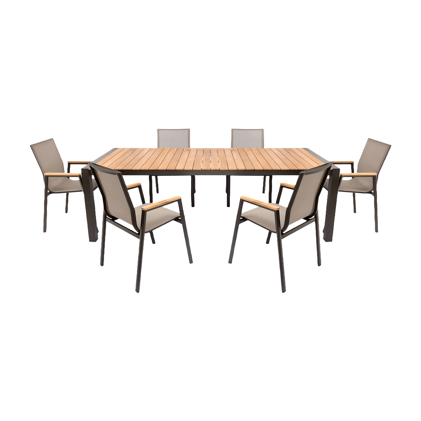 Aviana Outdoor Dining Set Taupe