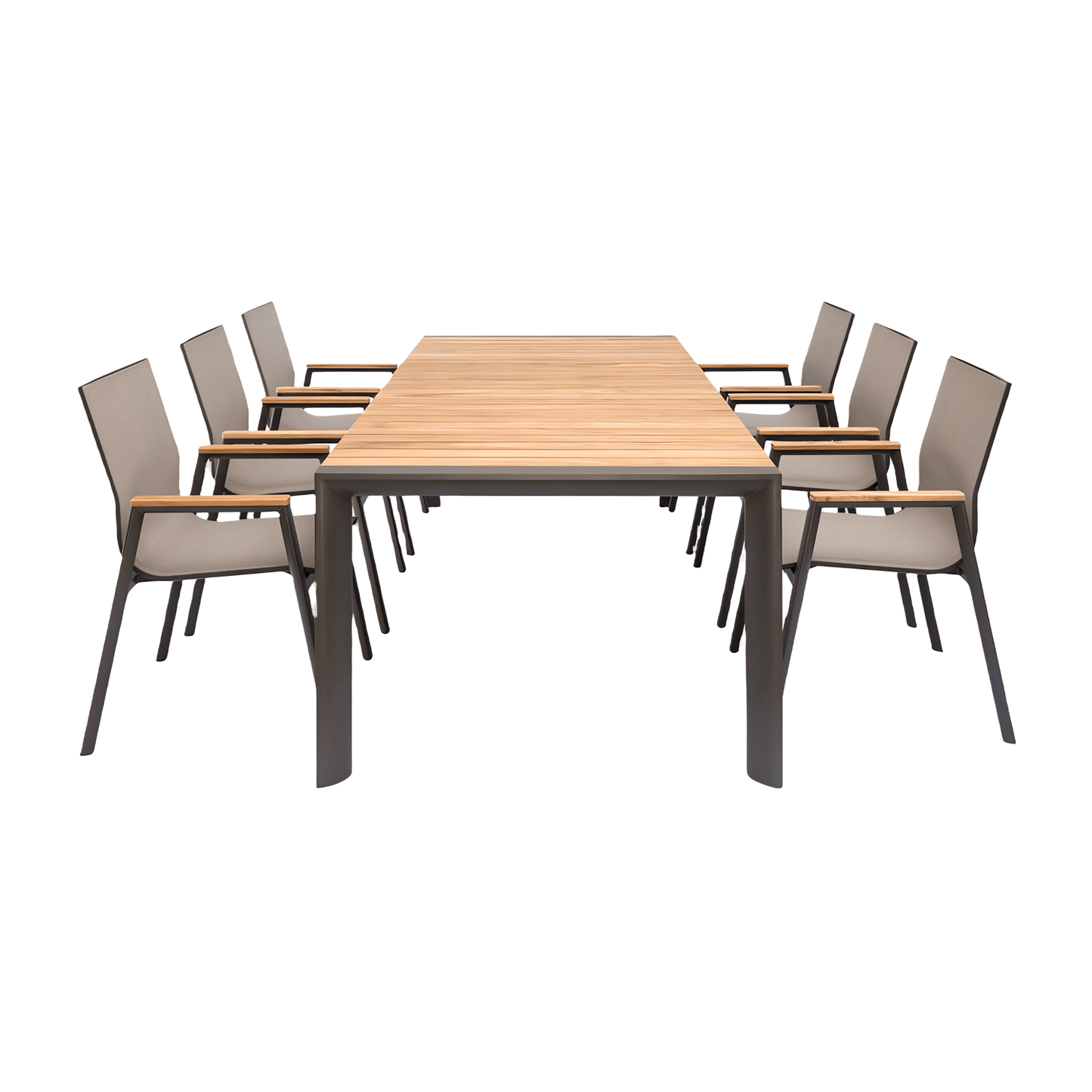 Aviana Outdoor Dining Set Taupe