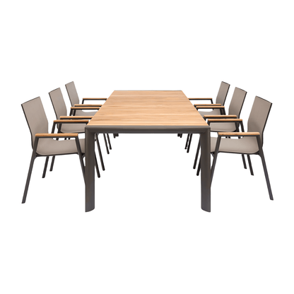 Aviana Outdoor Dining Set Taupe