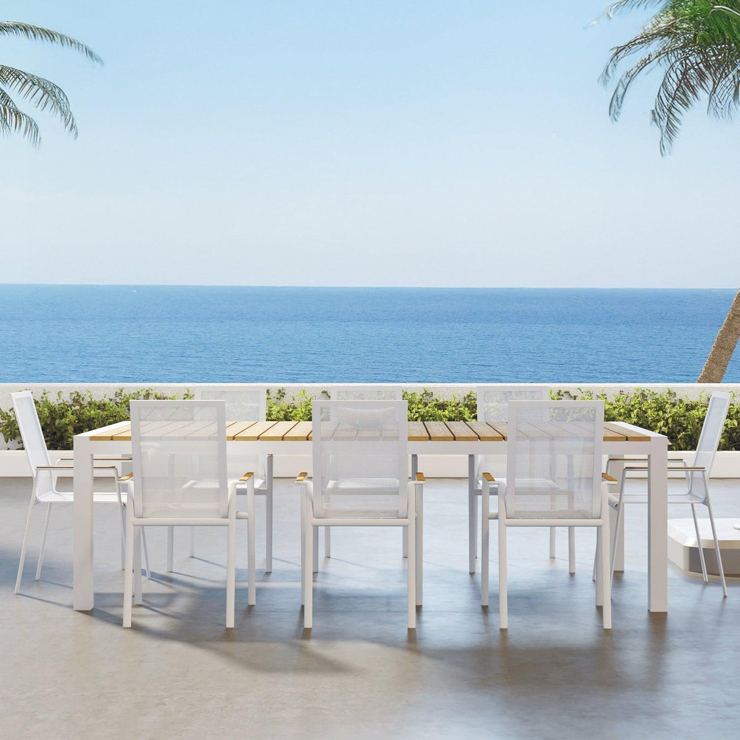 Aviana Outdoor Dining Table White