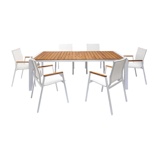 Aviana Outdoor Dining Set White