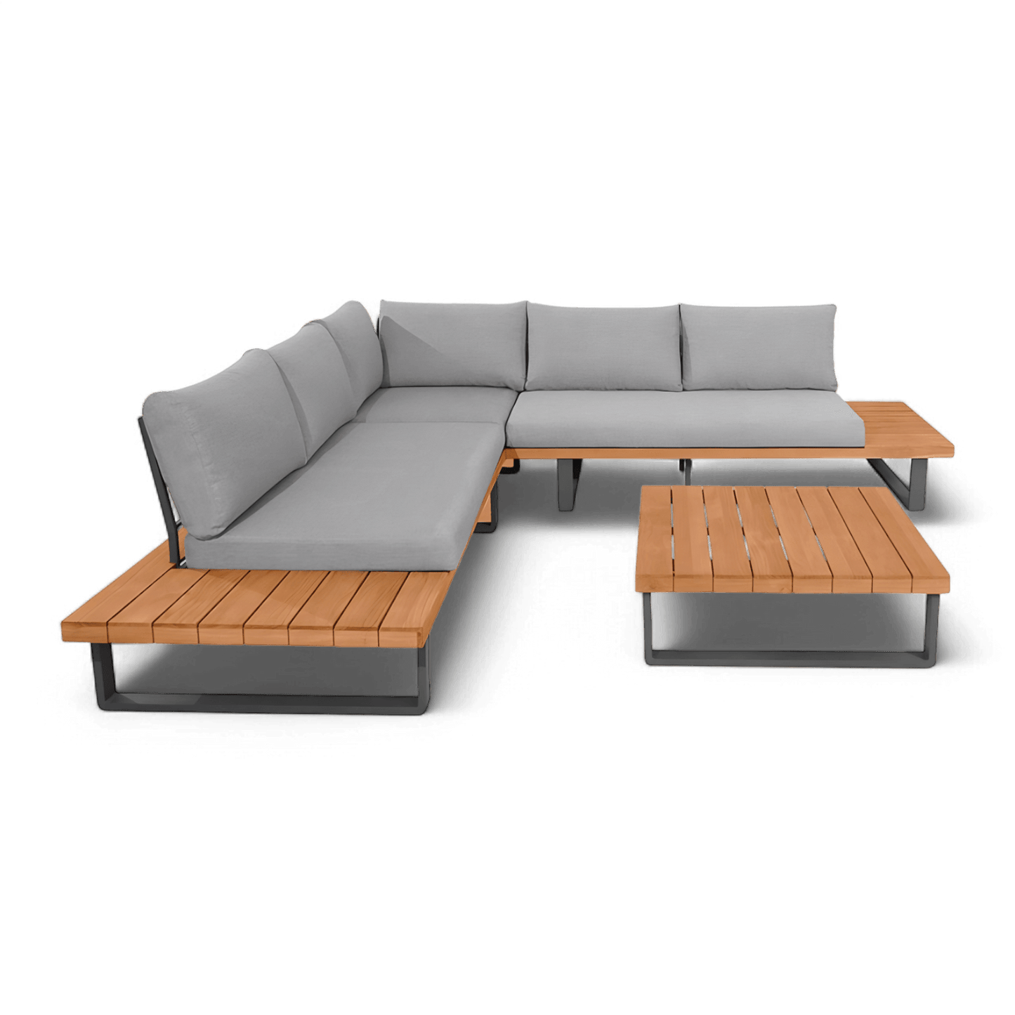 Bali Outdoor Sectional Sofa and Coffee Table Set