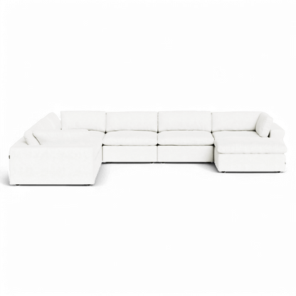 Bloom Extended Sectional Modular Sofa White