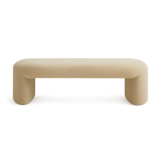Boba Bench Beige Velvet