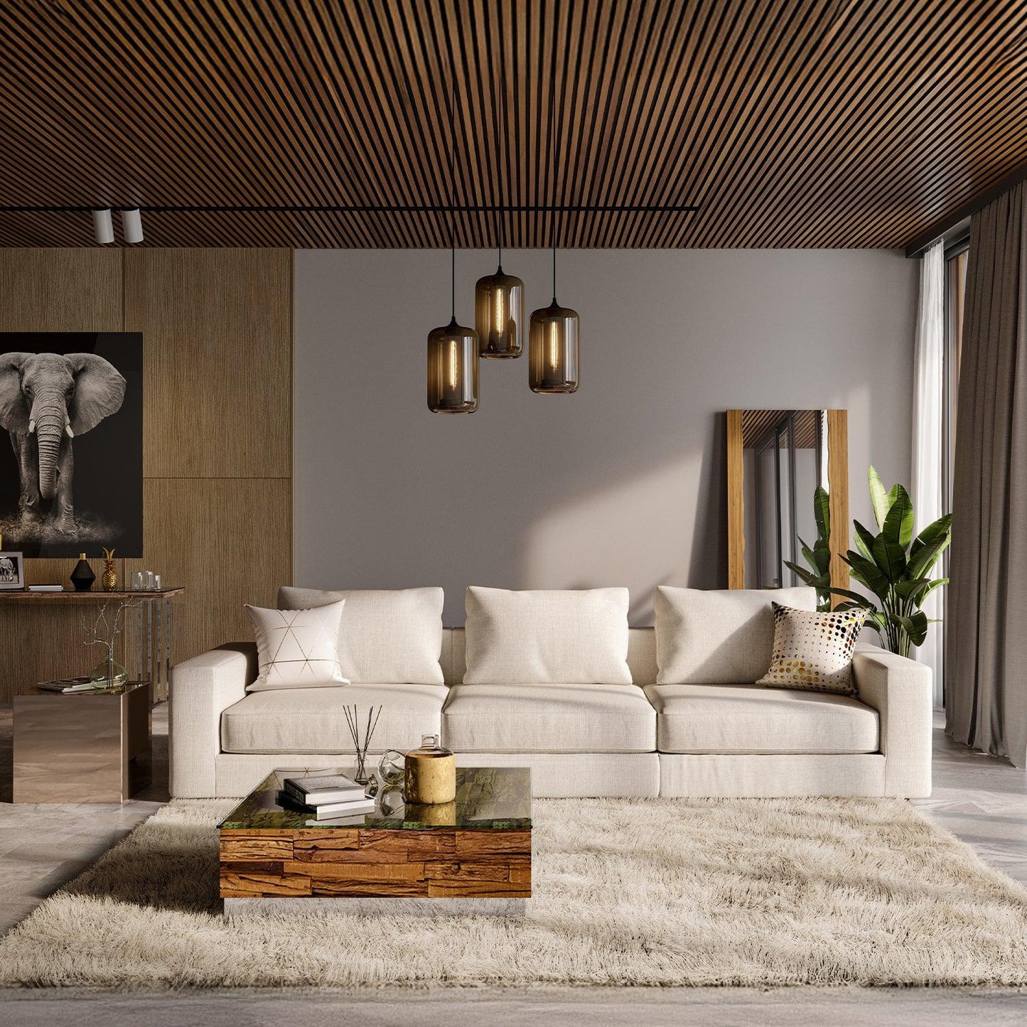 Braxton 3-Piece Sofa Cream