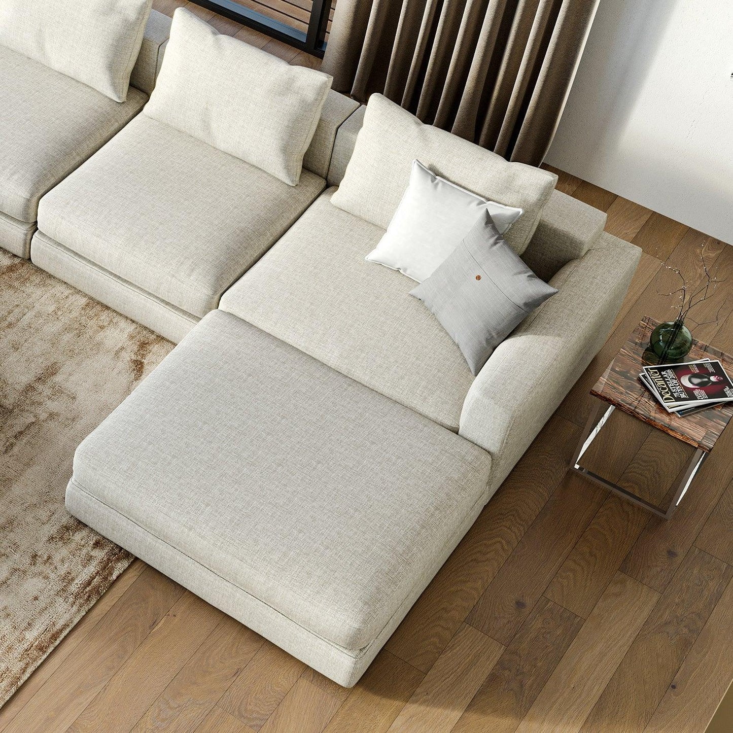 Braxton Ottoman Cream