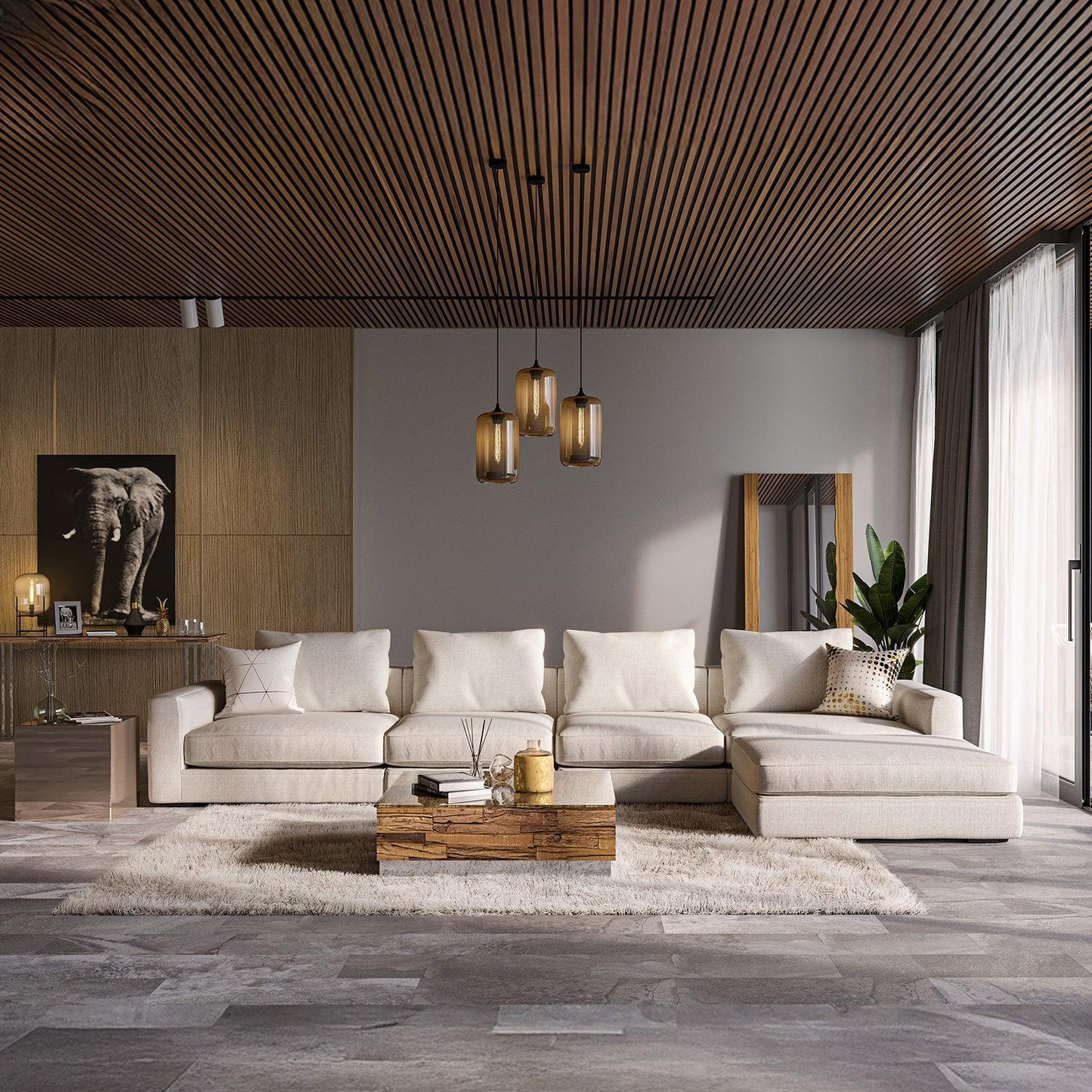 Braxton 4-Piece Sofa Cream