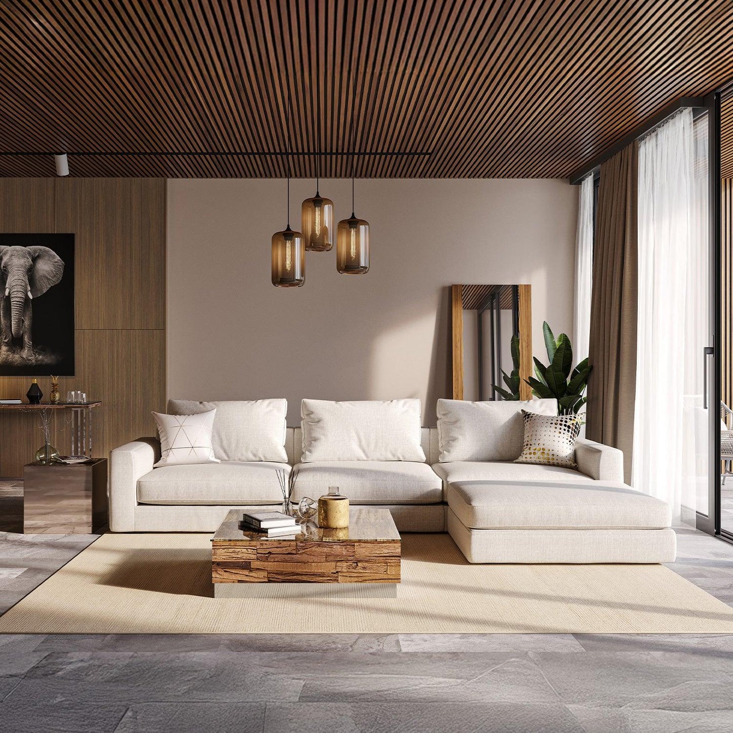 Braxton Sectional Sofa Cream