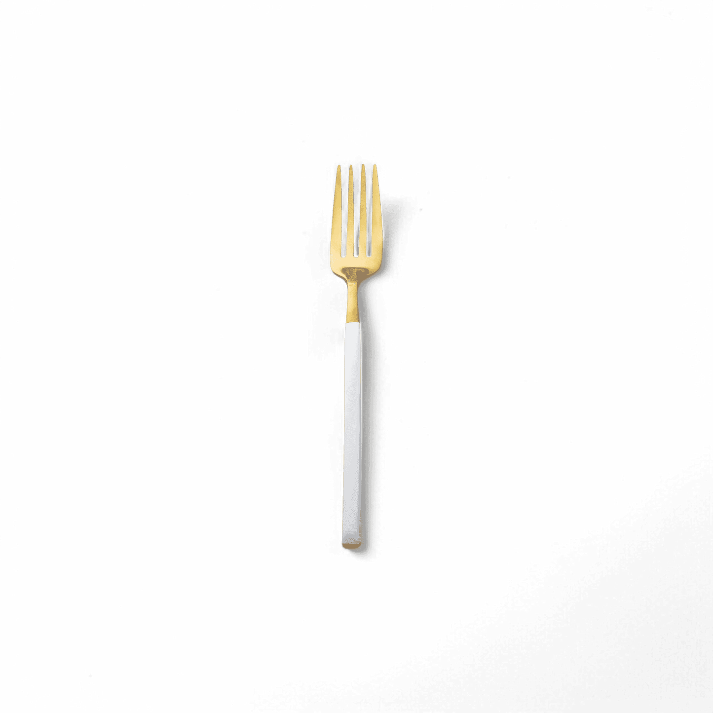 Dolomiti White and Gold Silverware Set