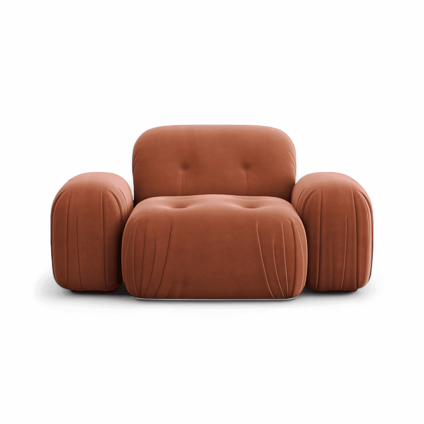 Rune Lounge Chair Terracotta Velvet